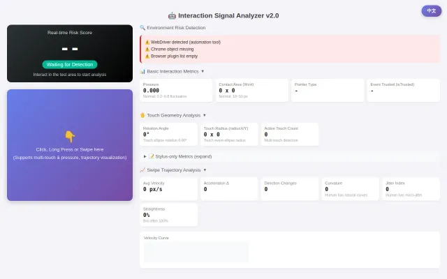 Humanoid.js – One HTML file that scores how human your clicks look