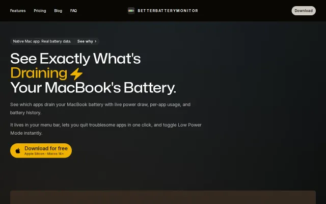 Individual App Power Usage Tracking on Mac in Native Swift