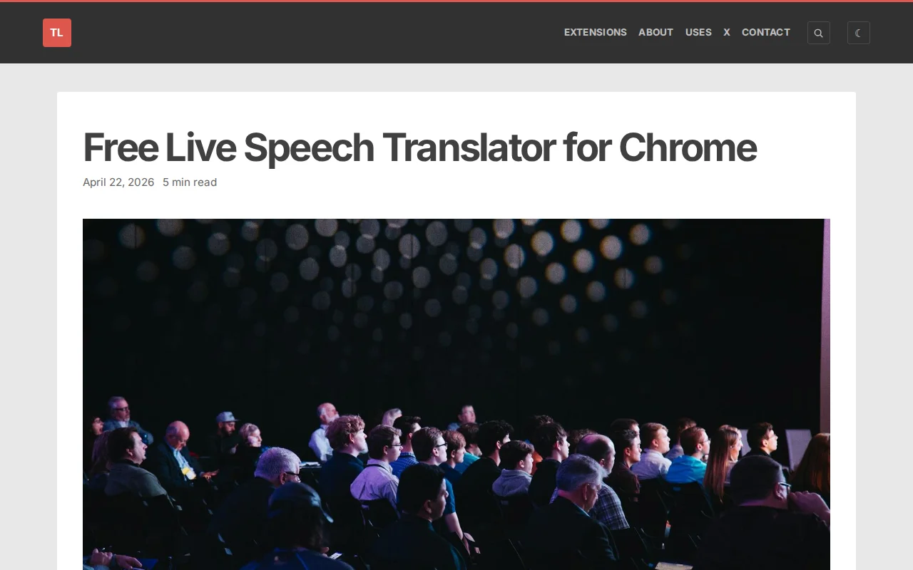 Free Live Speech Translator