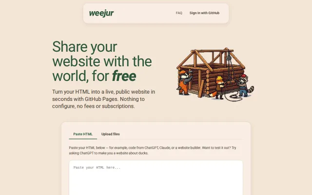 A free tool for non-technical folks to easily publish a website
