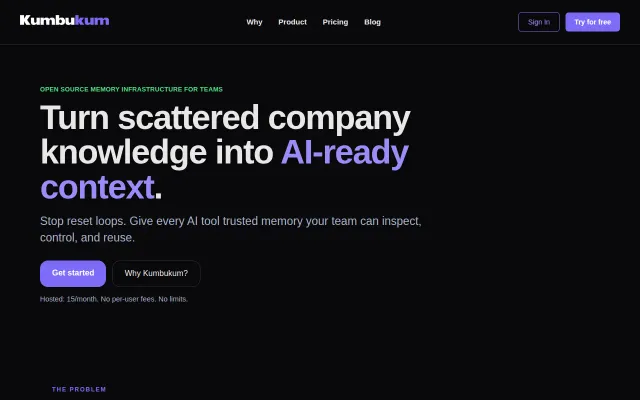 Kumbukum, open source memory infrastructure for teams