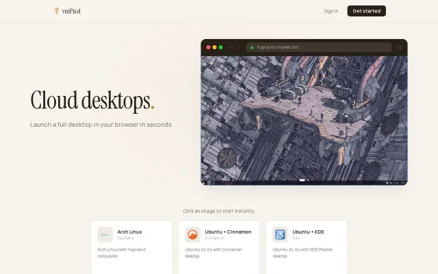 Linux Desktops in the Browser