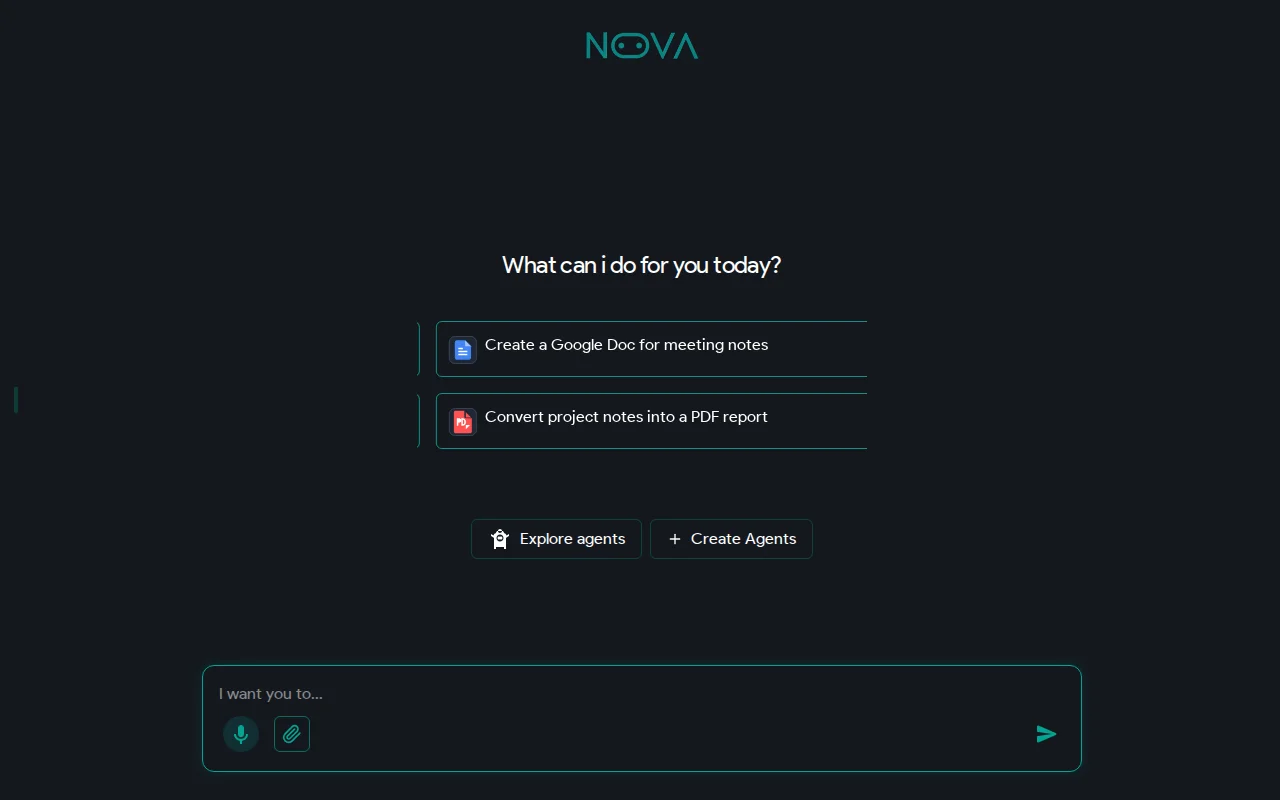 Nova by civai, a platform for managed AI agents
