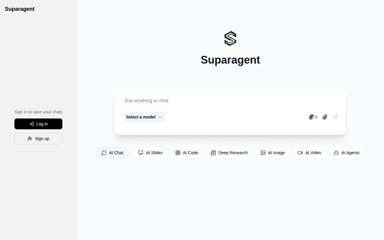 Suparagent AI- Alternative to Manus and Genspark