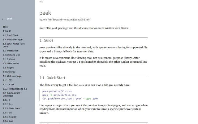 Command line tool for viewing files in color