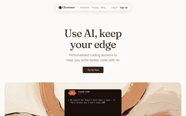 Chestnut – The antidote to AI-induced skill atrophy
