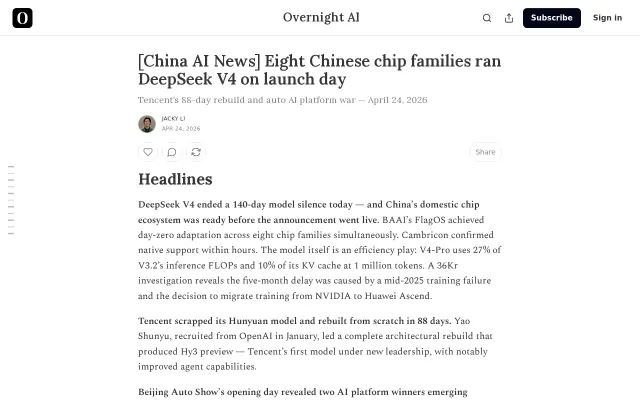 Daily China AI news briefing – engineering, product, and business