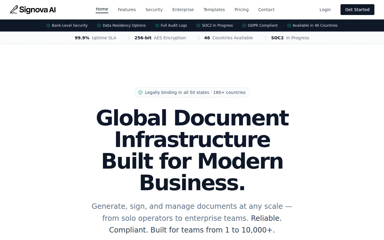 Signova AI – DocuSign alternative for $7