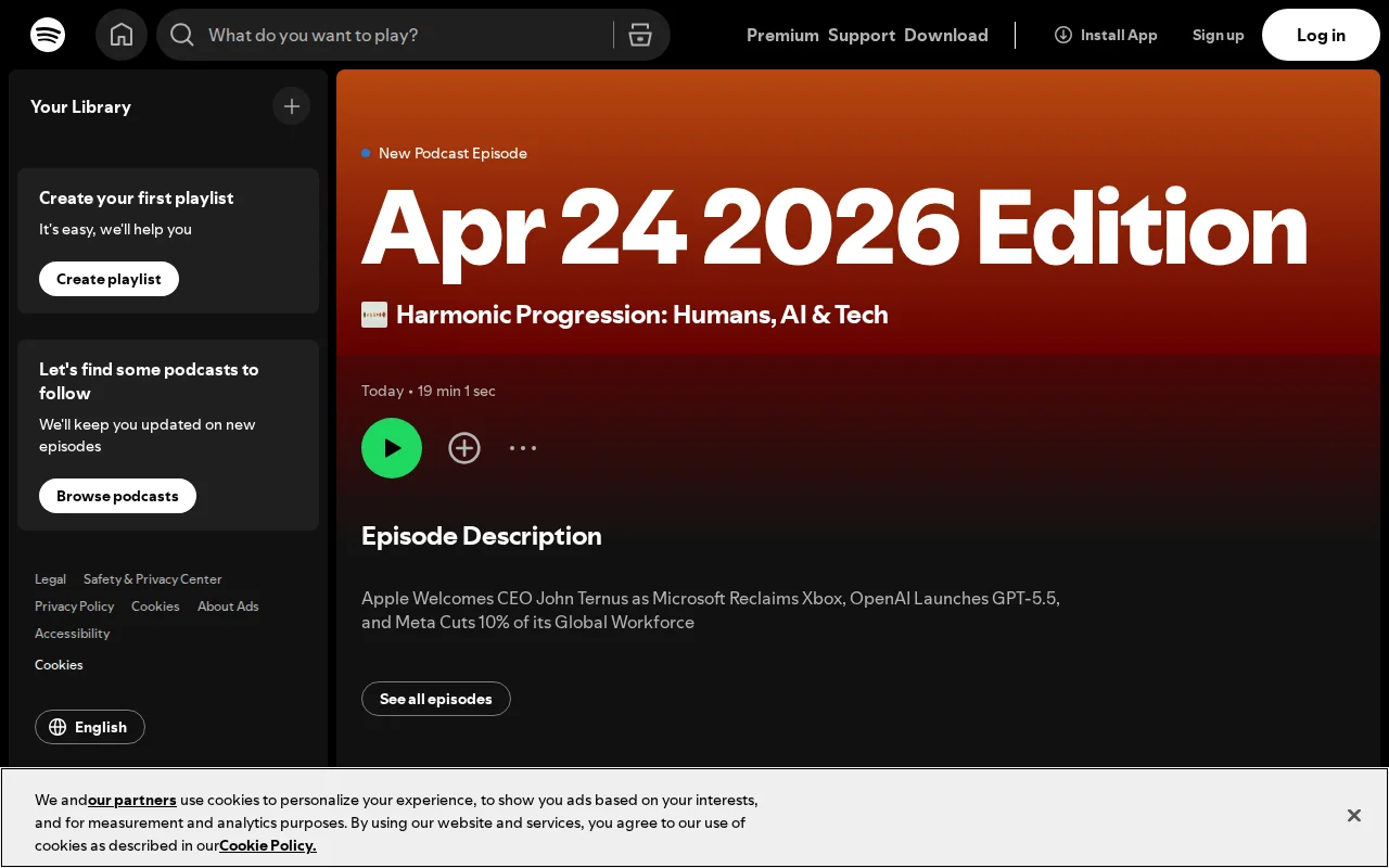 Harmonic Progression Podcast on Humans, AI and Tech News