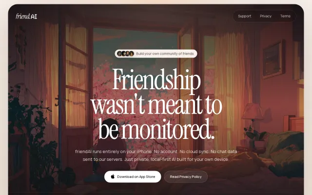 A privacy first companion AI