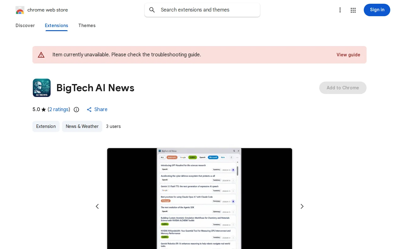 Track official AI company news and blogs in your Chrome side panel