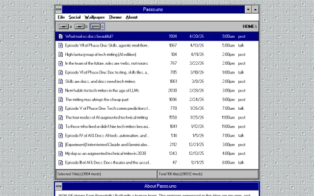 I remade my blog into a Windows 3.1 environment