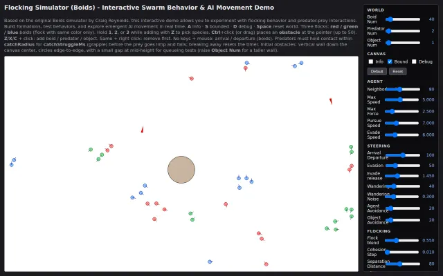 Flocking Boids – Simulator – Recreated
