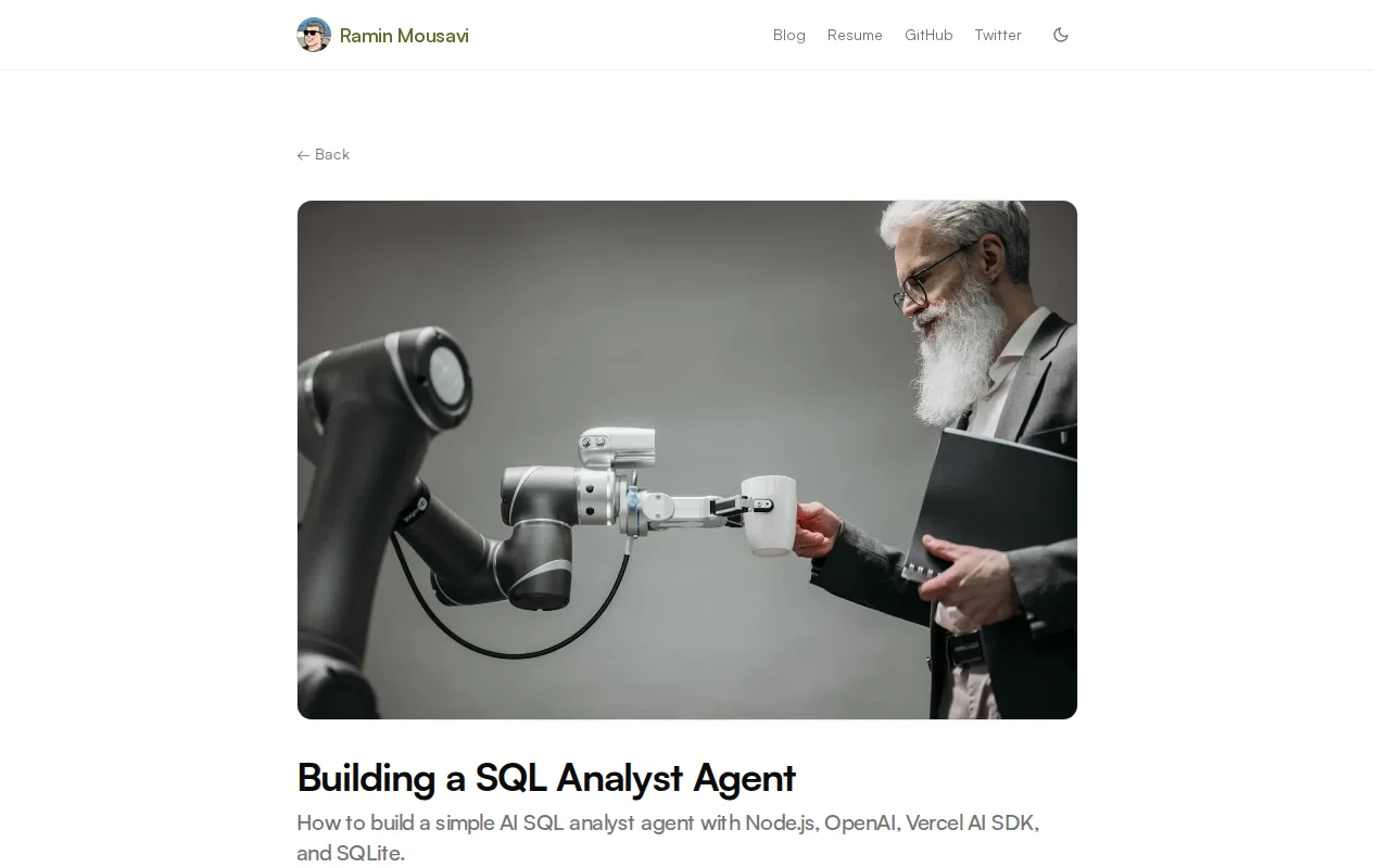 Building a SQL analyst agent from scratch