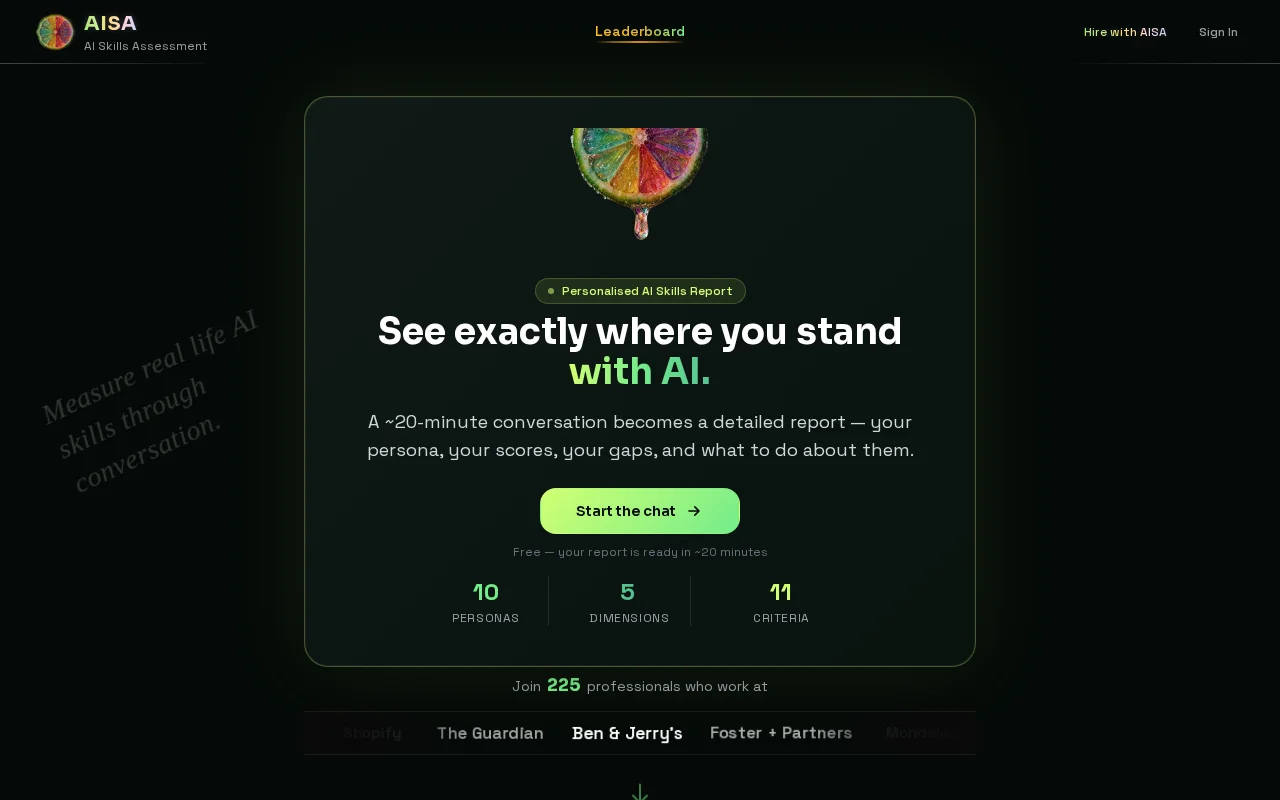 AISA – Conversational AI Skills Assessment Based on the LLM Interaction