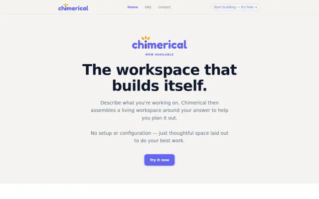 PM tool where you describe your project and the workspace builds itself