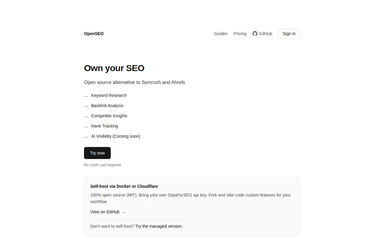 Open-source Semrush alternative just passed 1.6k stars