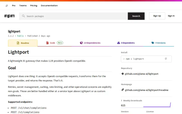 Lightport – open-source AI gateway