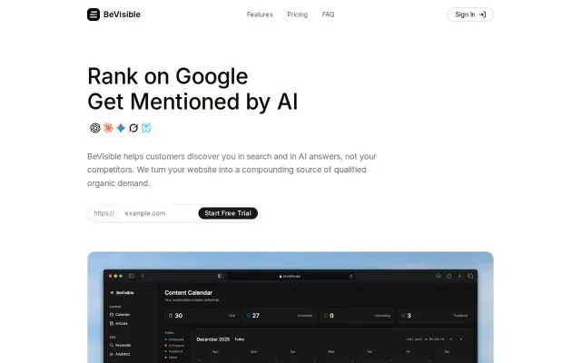 BeVisible.app - Blog that runs itself