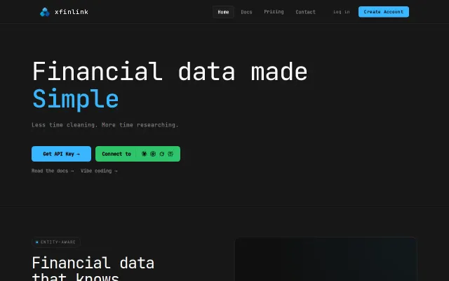 Financial Database API for Vibe Coders