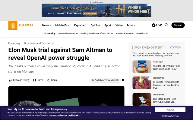 Elon Musk trial against Sam Altman to reveal OpenAI power struggle