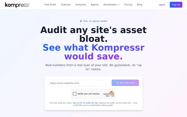 Kompressr – One Step CDN which optimizes all your files