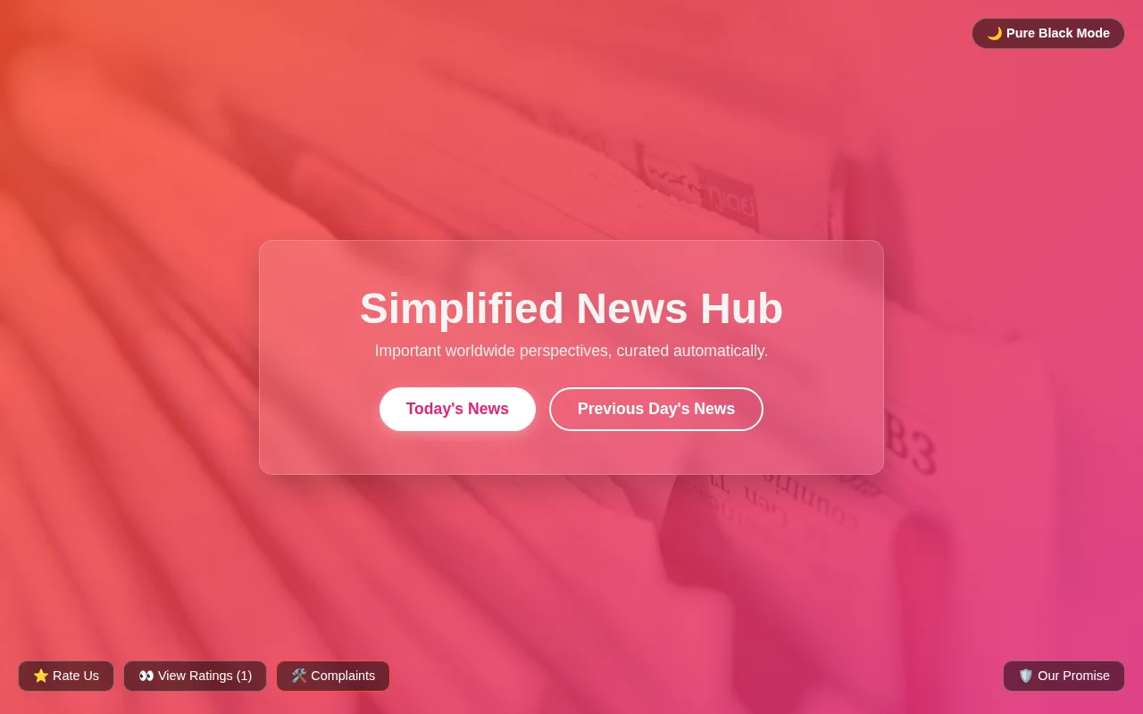 I built a zero-tracking news hub to escape doom scrolling at (AGE 17y)