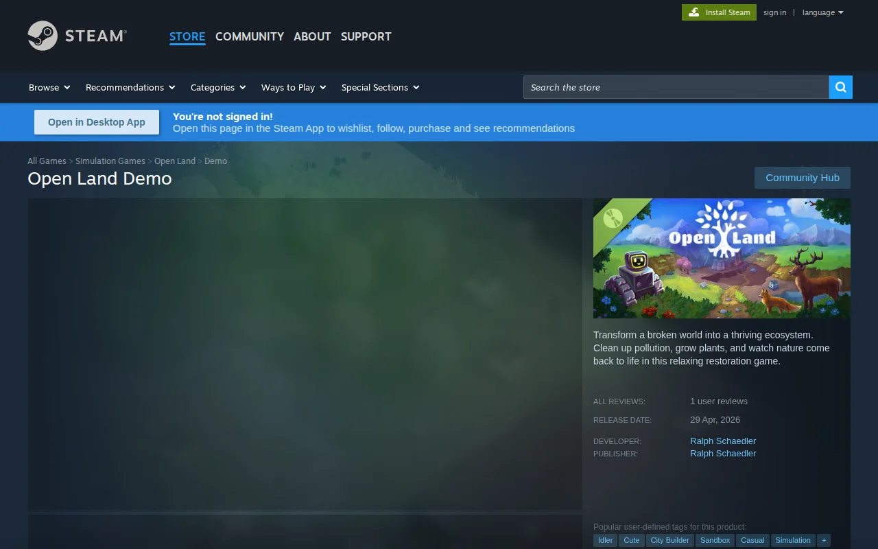 A cozy reverse city-builder with custom shaders. Free demo on Steam