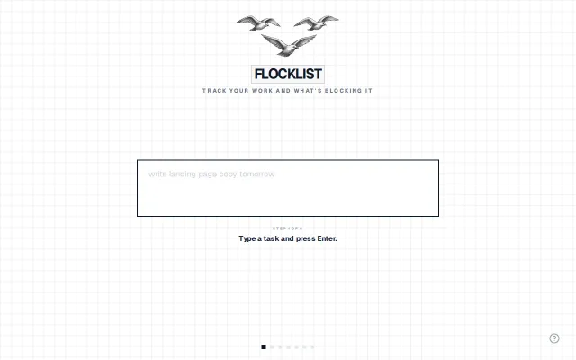 Flocklist, minimalist graph-based task tracker