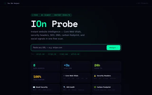 Free no-signup site auditor – secrets, subdomain takeover, CVEs