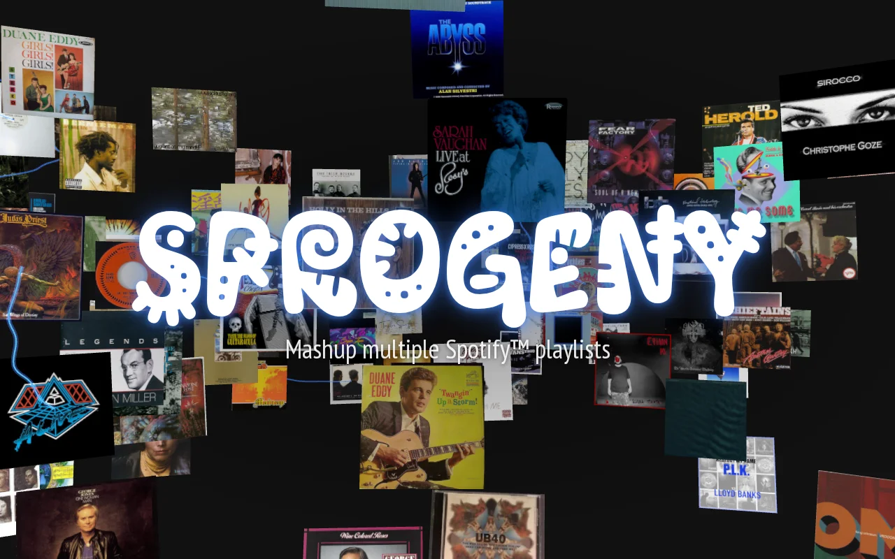 Sprogeny – mashup public Spotify playlists