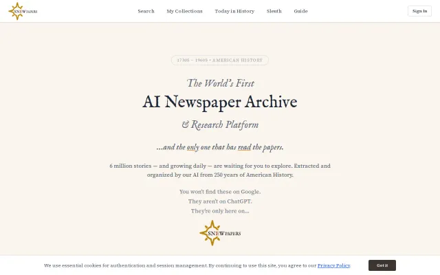 Large Scale Article Extract of Newspapers 1730s-1960s