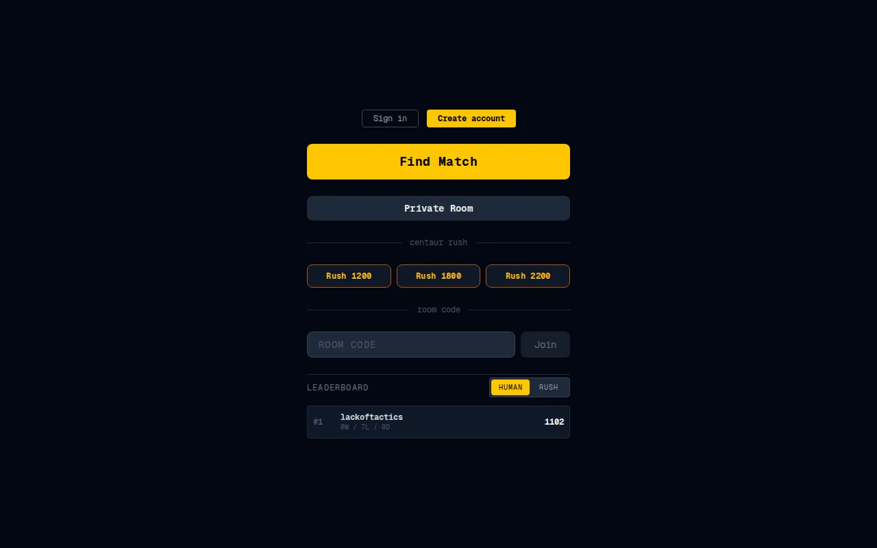 Vim and centaur chess inspired app, where you choose from top moves