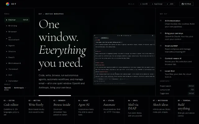 I built a dev workspace with AI as backbone