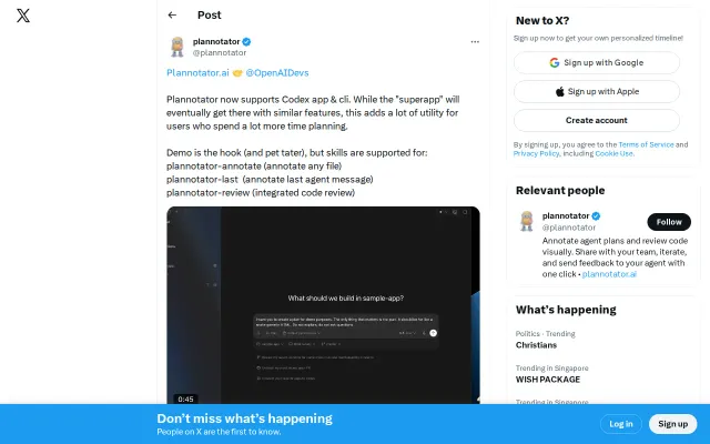Plannotator for Codex
