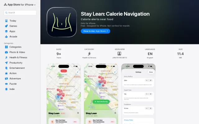 Stay Lean – Calorie Navigation