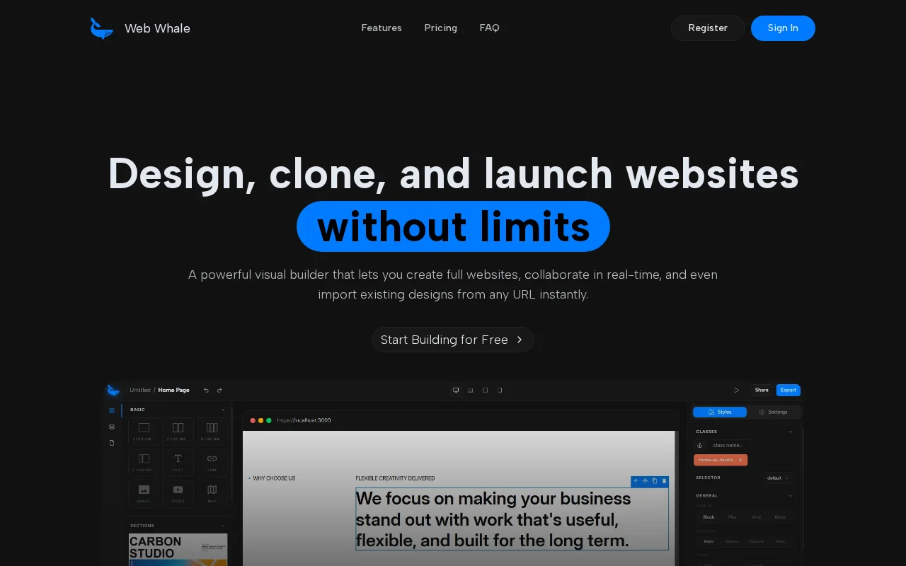 I built a web builder after 6 years of trying