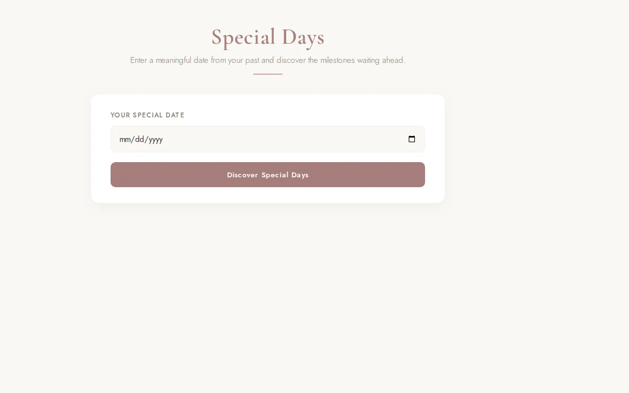 Special Days