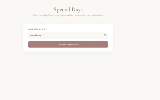 Special Days