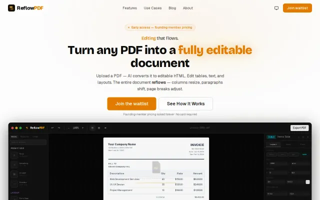 ReflowPDF – wrote a layout engine because every PDF library failed