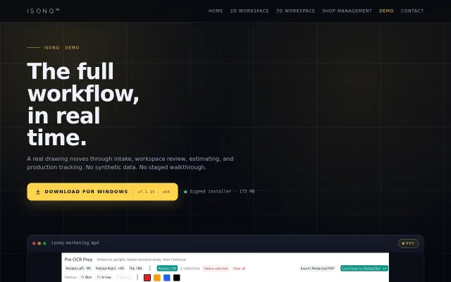 Isonq – PDF/DXF and STEP to shop quoting