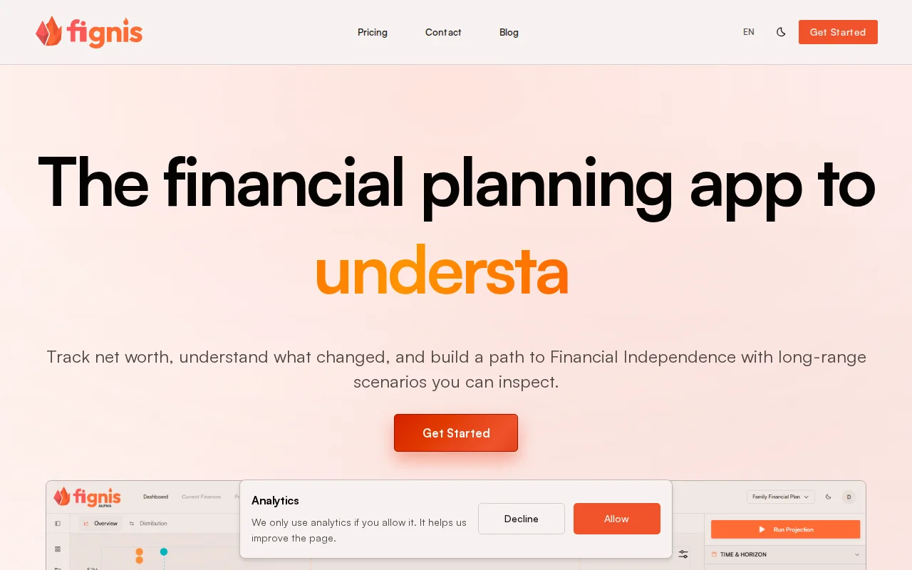 I built a personal finance projection tool after outgrowing Excel