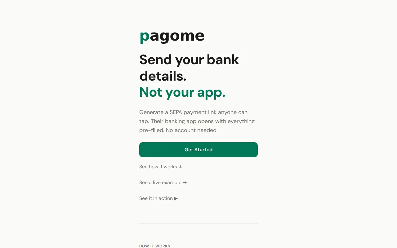 I built Pagome – SEPA payment links via GiroCode QR (free, no server)