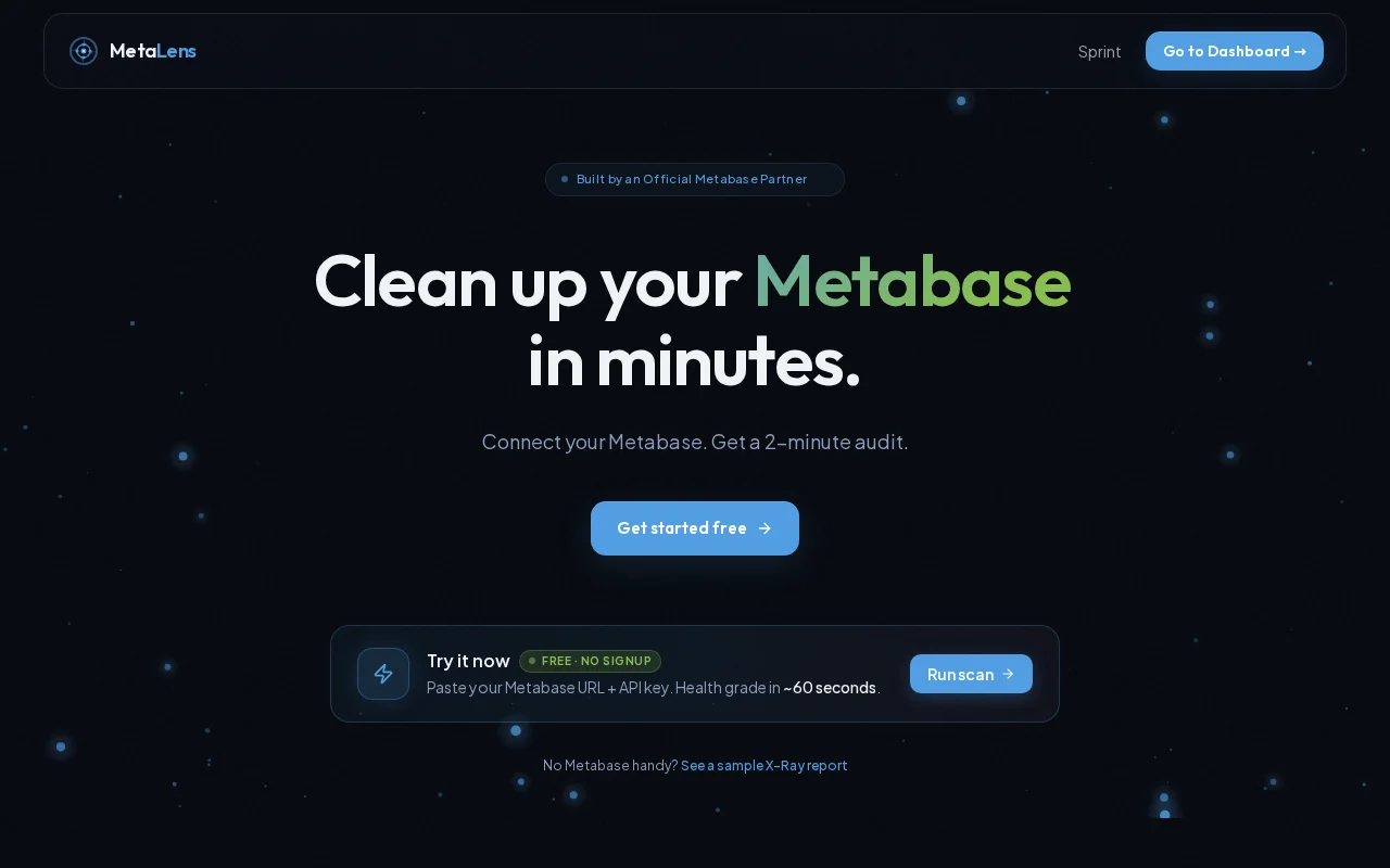 MetaLens – Observability and AI agents on top of Metabase