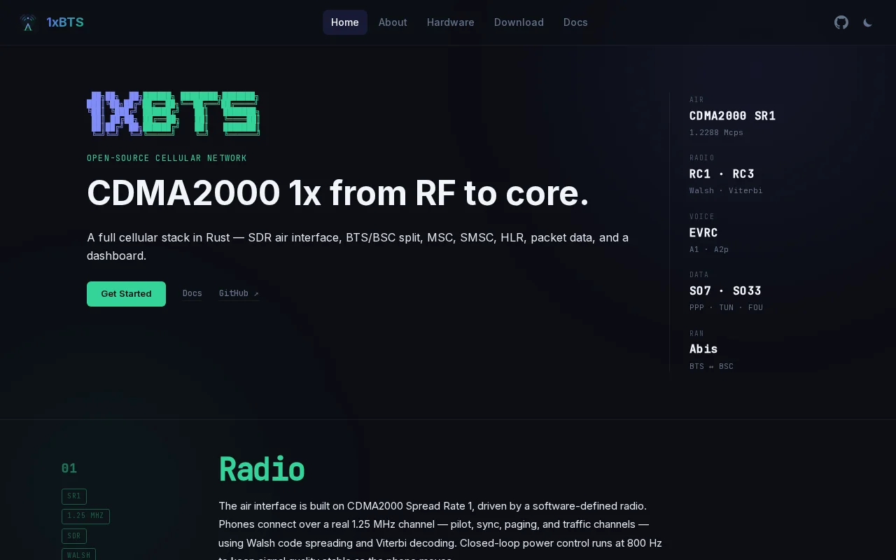 1xBTS – Run your own CDMA network on an SDR