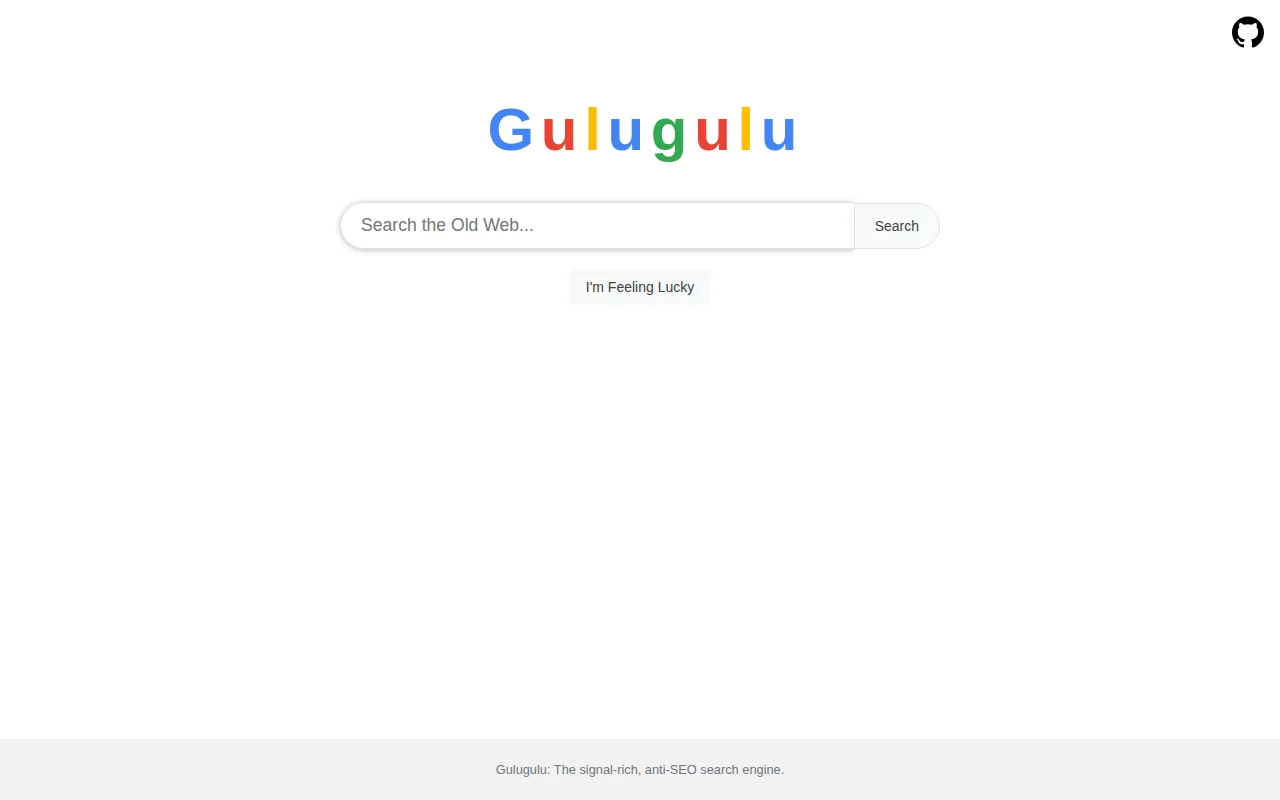 Gulugulu, an old-style client-side search engine for the old weird web