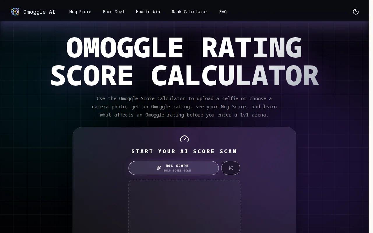 Omoggle Rating Score Calculator