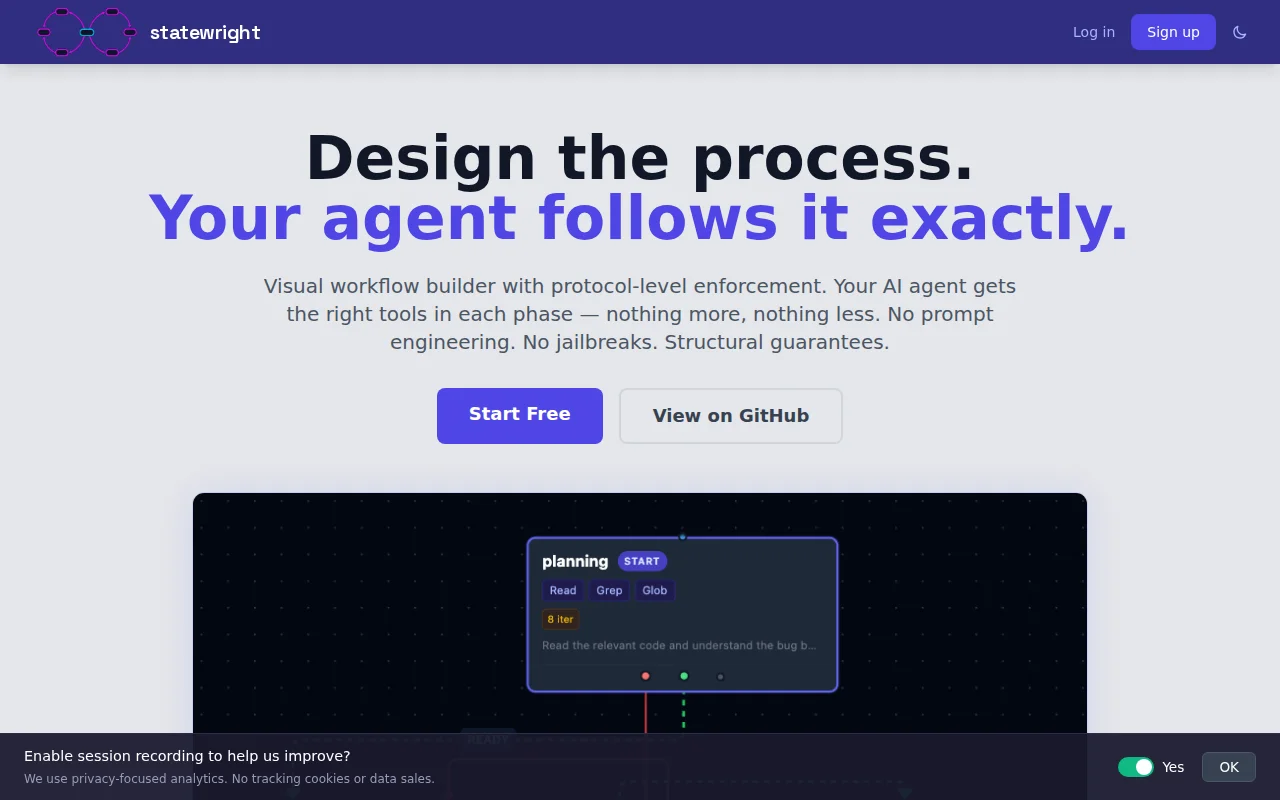 Statewright – Visual state machines that make AI agents reliable
