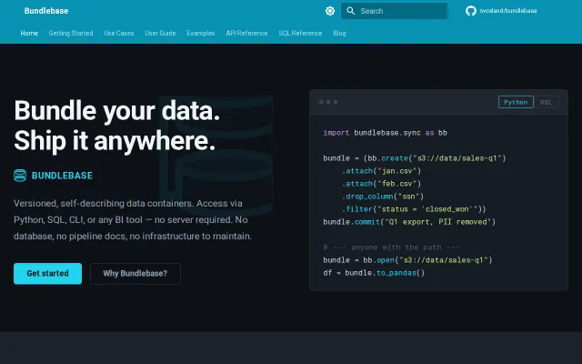 Bundlebase – Docker for Data