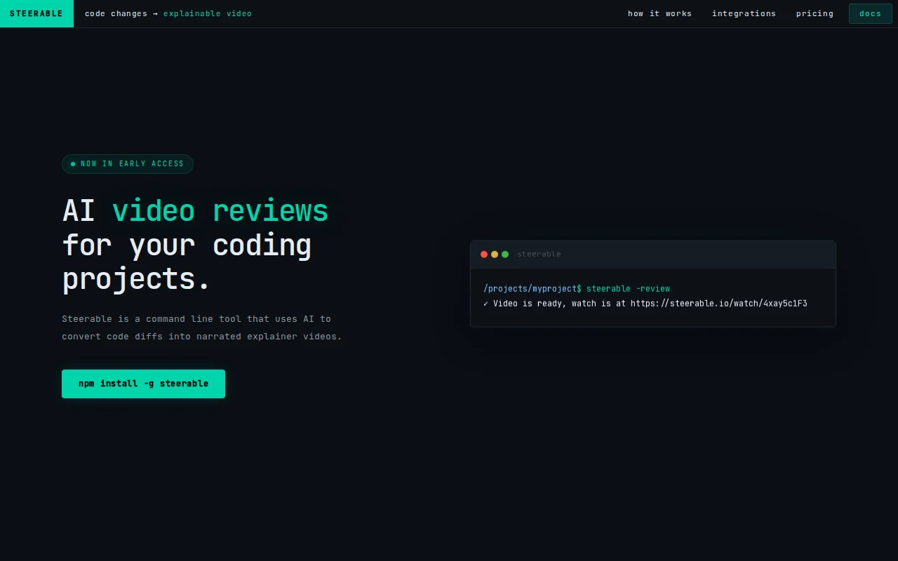 AI Generated Videos for your Code diffs